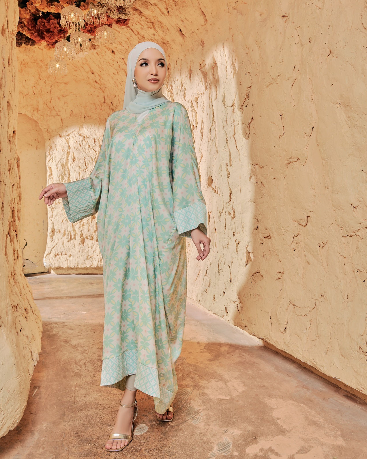 DAISY CAFTAN - SAGE GREEN